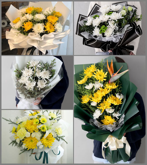 浙江省台州黄岩区上郑乡上皋坞村白事花束代送